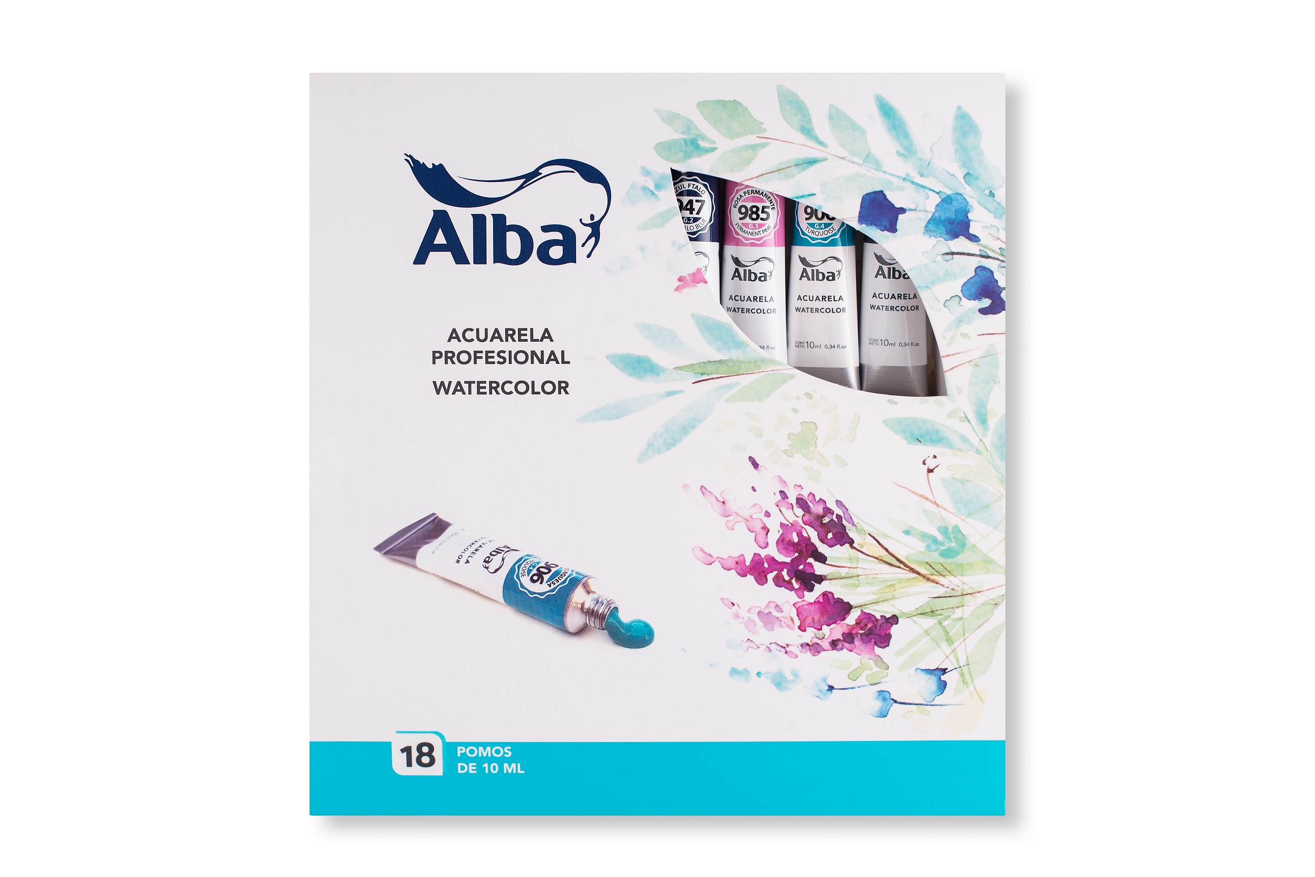 ACUALERAS PROFESIONALES ALBA SET 18 UNI. X10 ML